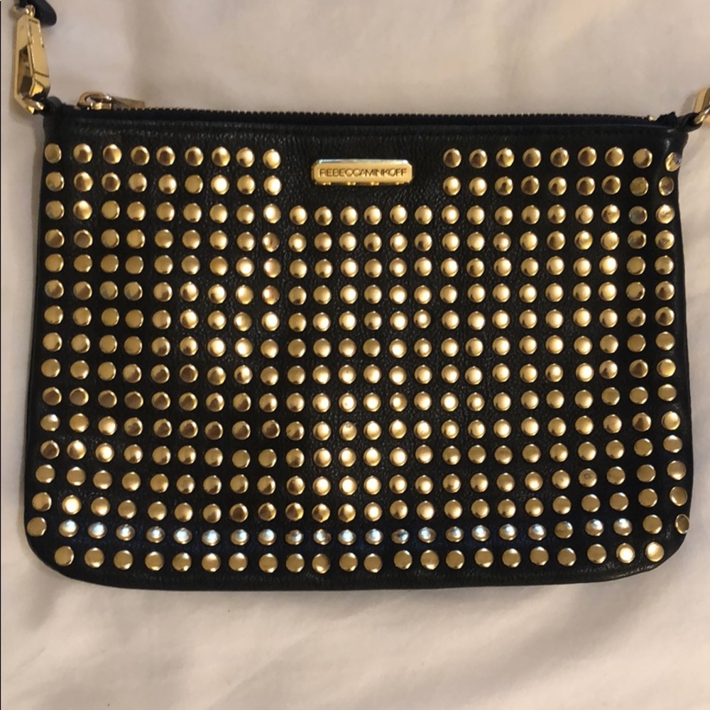 Rebecca Minkoff Crossbody Bag Black w Gold